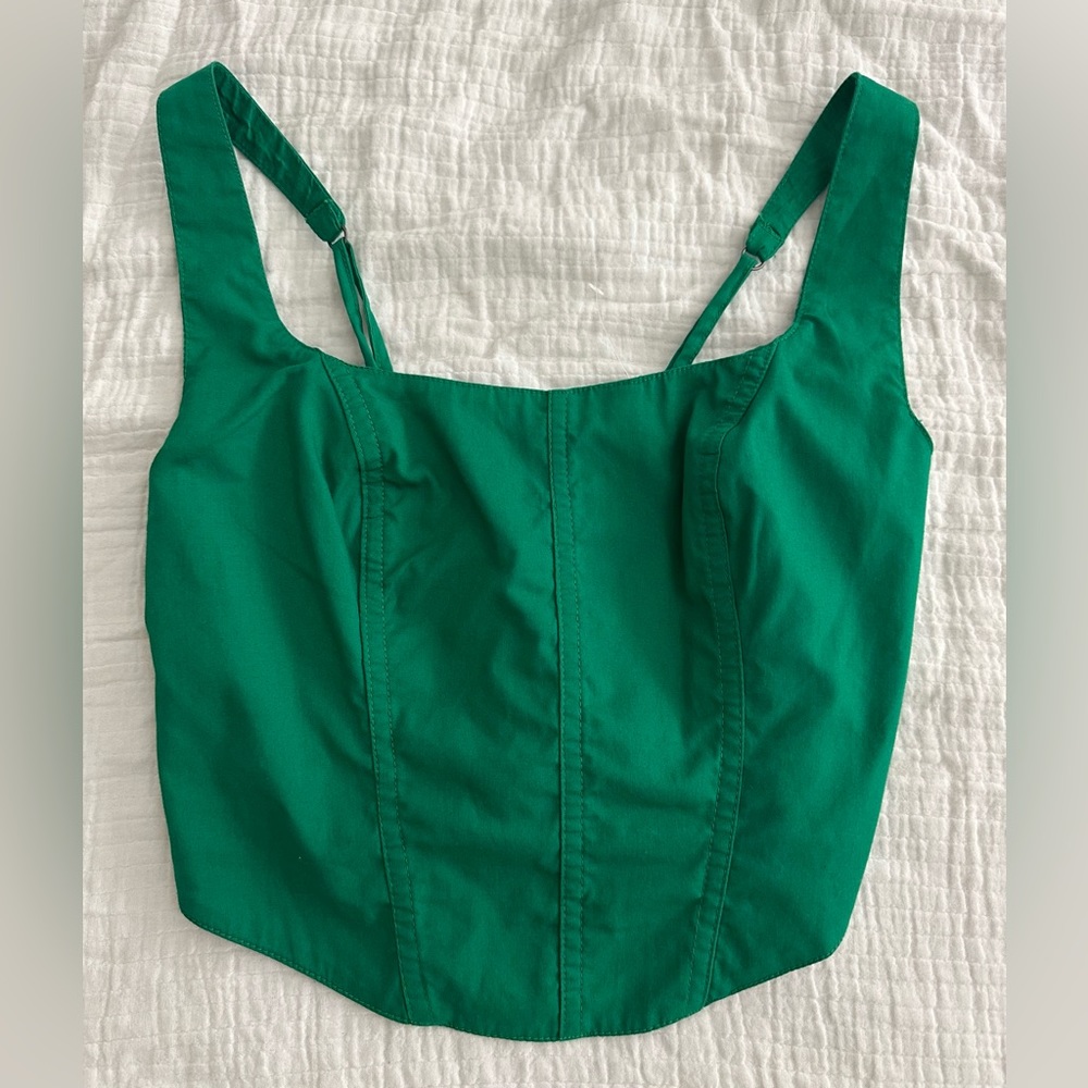 Abercrombie Green Corset Top